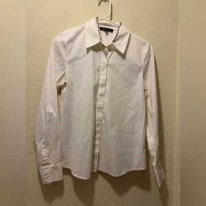 Lafayette 148 New York Crisp White Dress Shirt